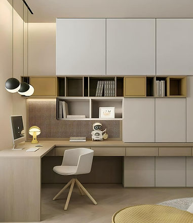 STUDY TABLE DESIGN WITH STRORAGE