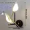 Thumbnail: Two-headed bird wall light, 39cm/15.35in, 19cm/7.48in, uses a conventional switch.