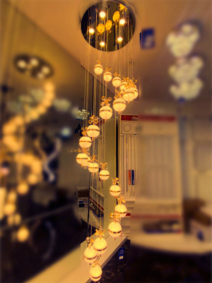 Thumbnail: Long Chandelier For Staircase Modern LED Light Moern style Light qrn-228