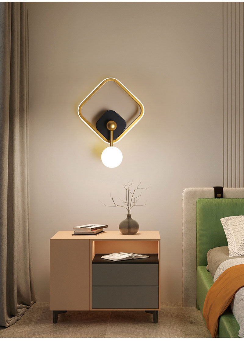 Thumbnail: Led wall lamp indoor golden light luxury wall lamp simple artist home decoration