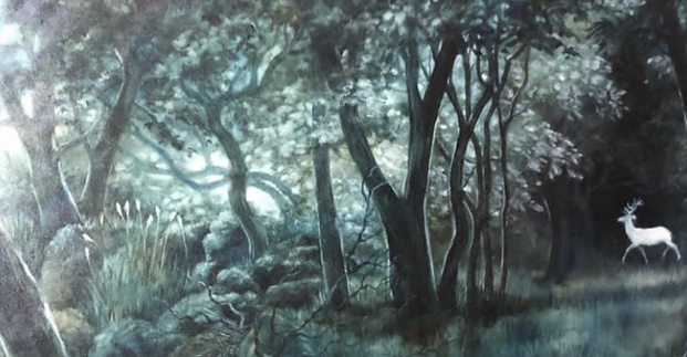 'The White Hart' Oil on Canvas