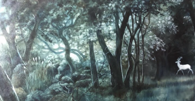 'The White Hart' Oil on Canvas