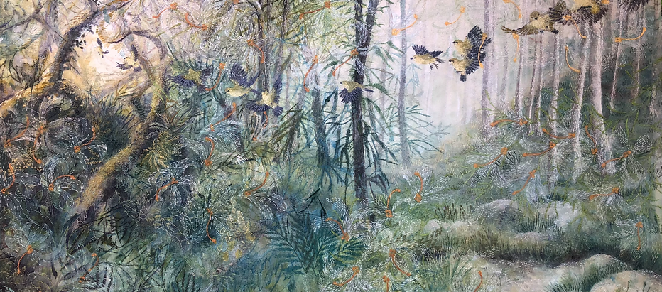 IMG_2966.PNG large work depicting the border between the rainforest and open forest