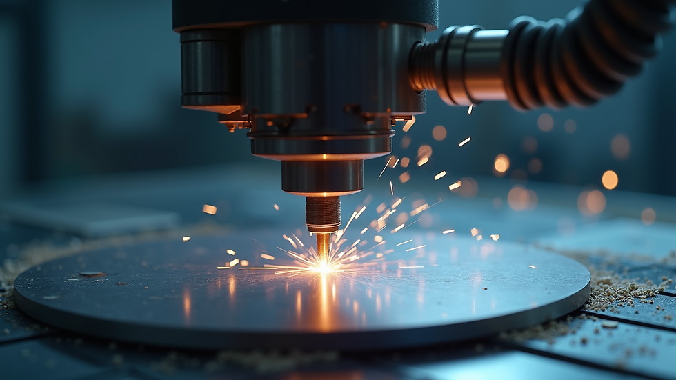Close-up view of diamond wire saw cutting through a silicon wafer