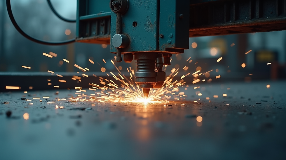 Eye-level view of diamond wire saw machine in operation