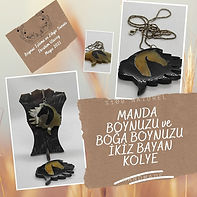 Boğa ve Manda Boynuzu Bayan Kolye