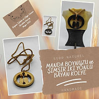 Manda Boynuzu ve Şimşir Bayan Kolye