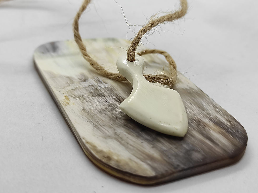 Küçük resim: Kemik Erkek Kolye ( Çapa Figürlü) 3