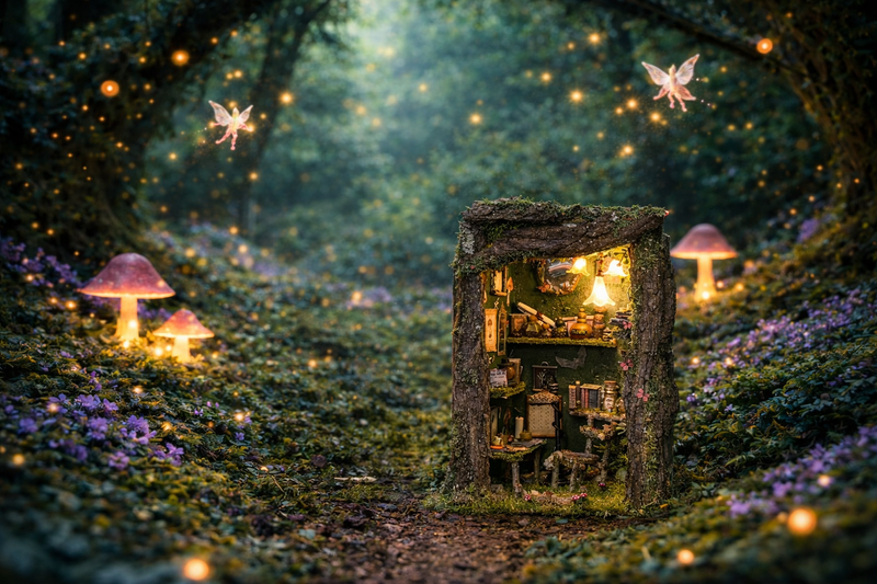 Fairy Book nook art