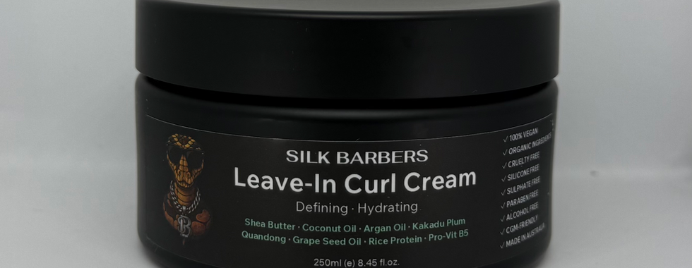 Curl Cream: Define the chaos. A 100% vegan, intensely hydrating cream that kills frizz and commands