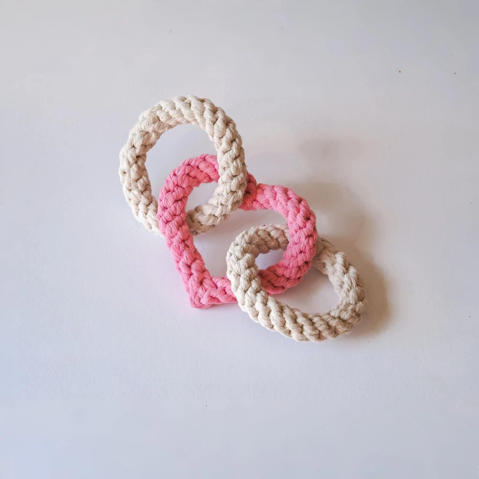 Border Loves Heart Rope Eco Toy