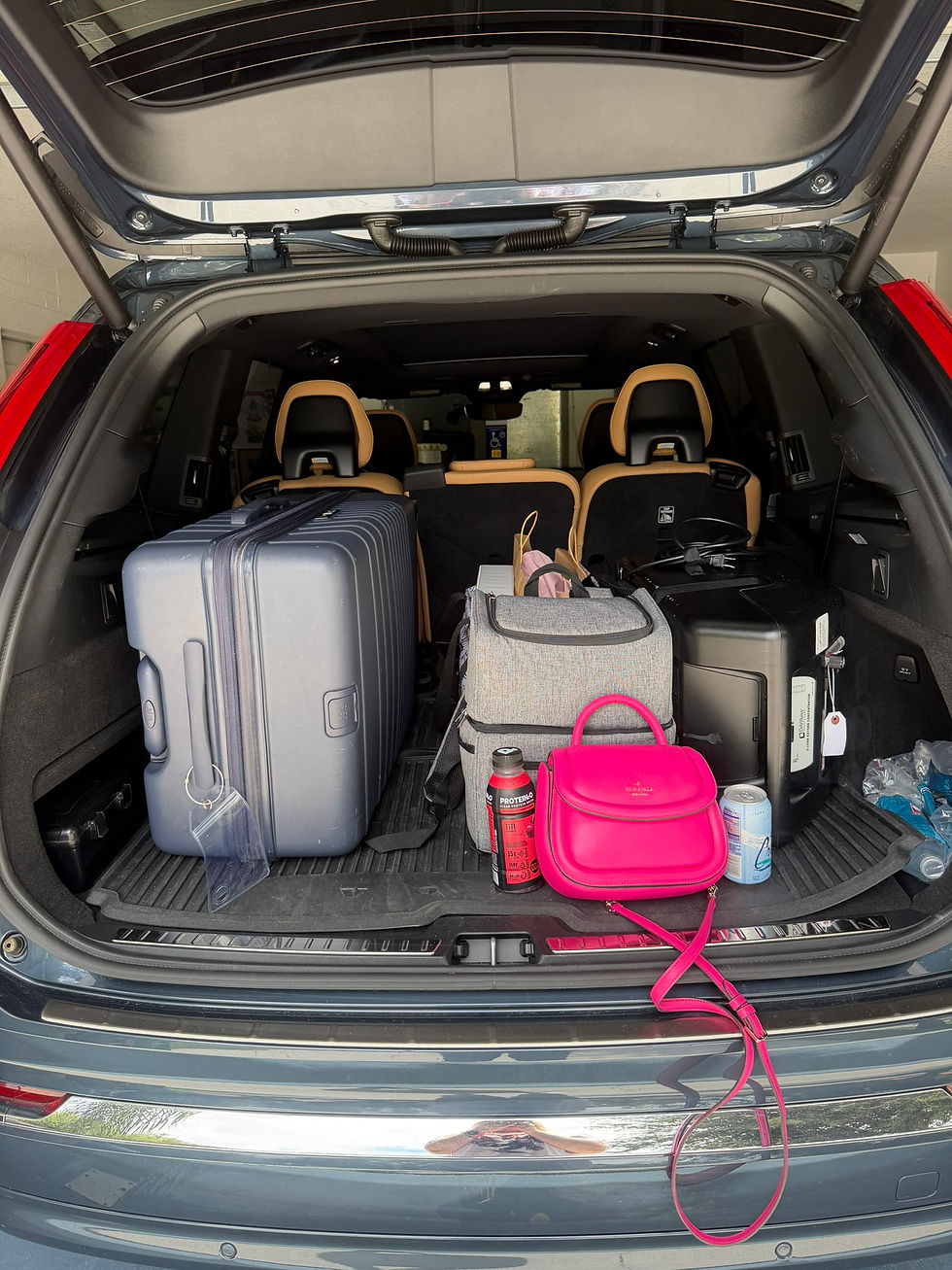 Packed Car trunk