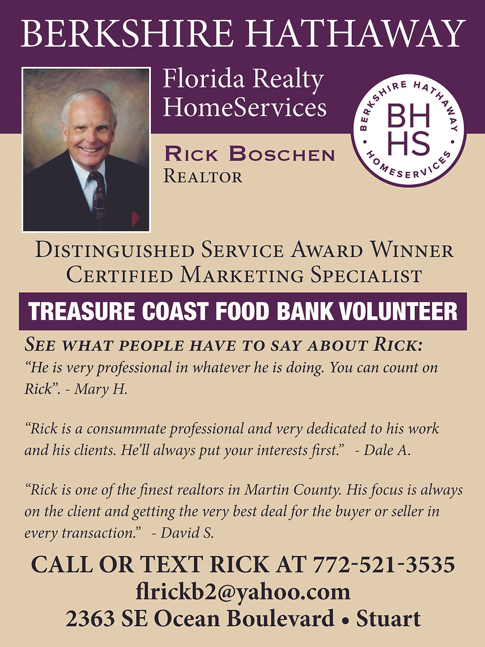 Rick Boschen, Realtor
