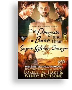 The Dragon, the Bear, and Their Sugar Glider Omega: M/M Shifter Mpreg Romance (Omegas of Animals: SD