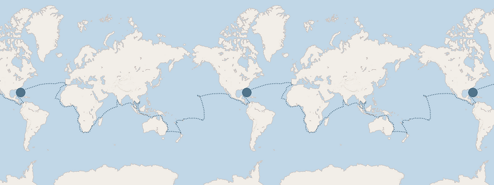 World Cruise Map