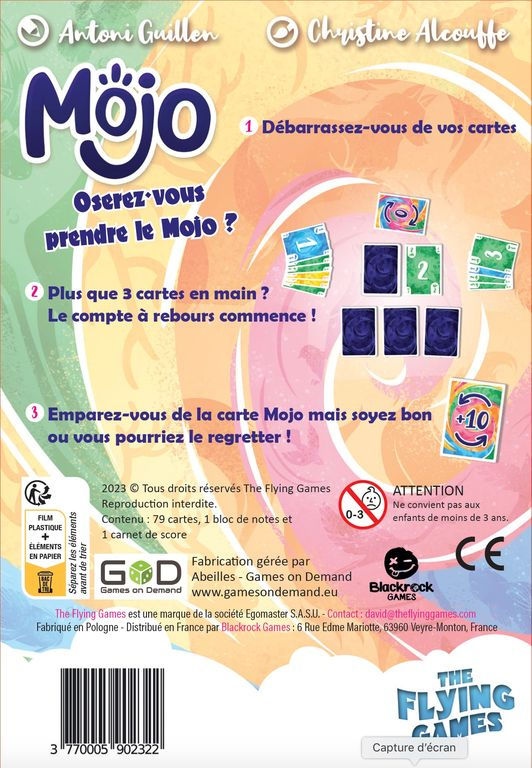 Jeu de cartes Mojo - Flying Games
