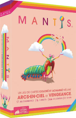 Mantis est un jeu d'ambiance pour toute la famille à partir de 7 ans