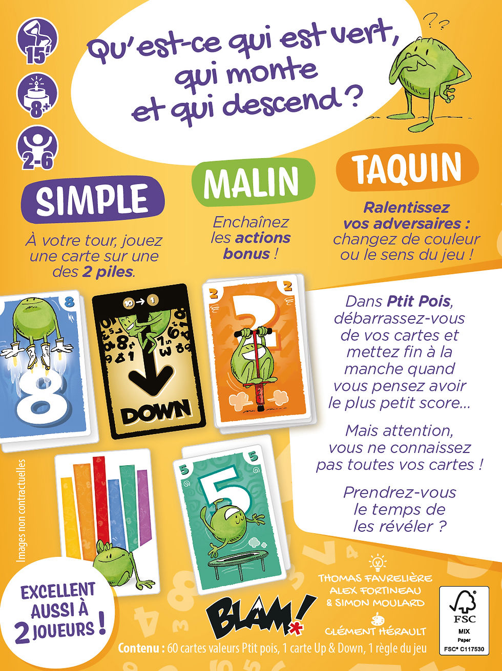 Miniature : Jeu de défausse Ptit Pois par Blam!