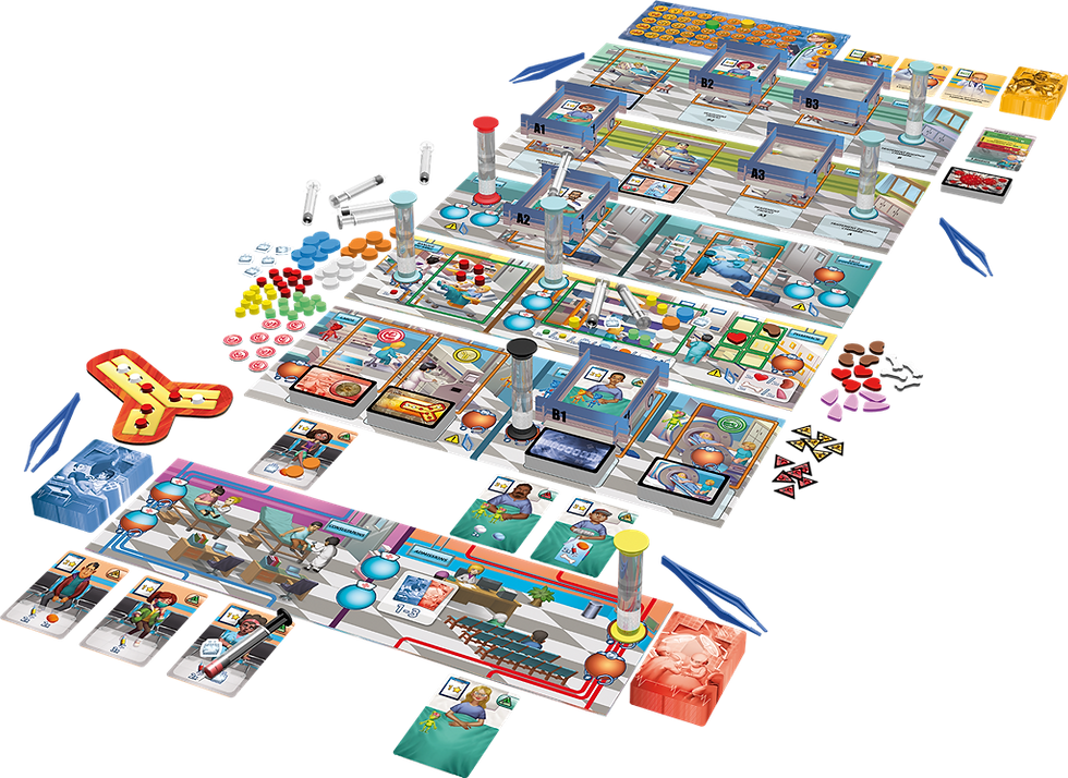 Jeu coopératif Clinic Rush par Artipia Games & Geek Attitude Games