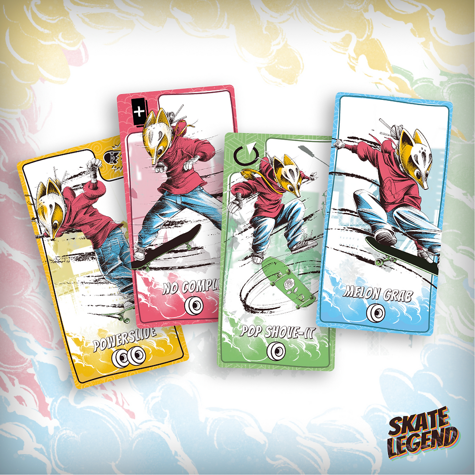 Jeu de cartes Skate Legend - Rose Noire Edition