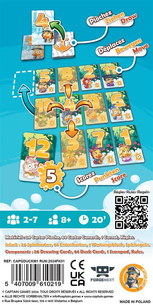 Miniature : Jeu de société Duck & Cover par Captain Games