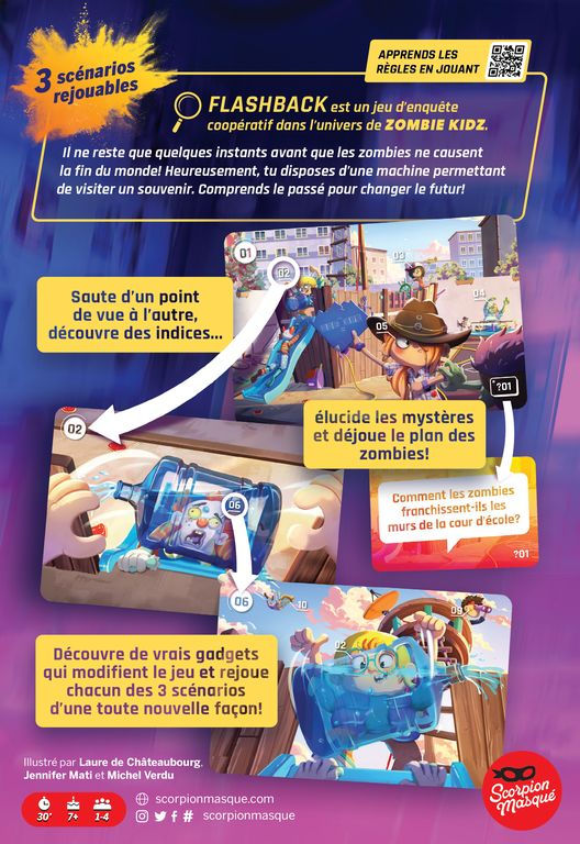 jeu de société Flashback Zombie Kidz par Le scorpion masqué