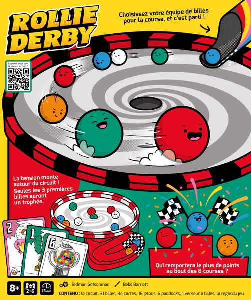Rollie Derby est un jeu de course de billes complétement déjanté !