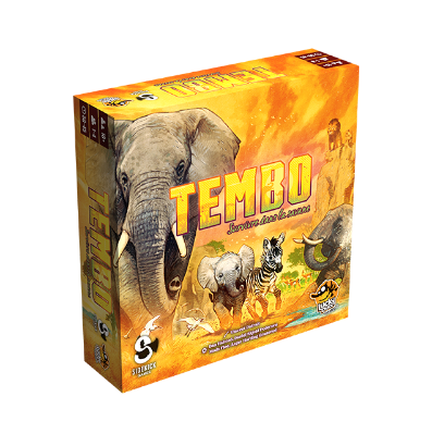 Tembo est un jeu de survie coopératif pour 1 à 4 joueurs édité par Lucky Duck Games
