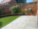 Small garden with paving