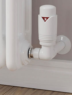 Close up of a radiator valve