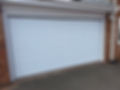 Large white garage door