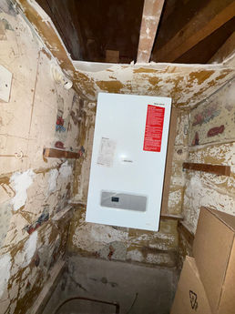 New boiler installed
