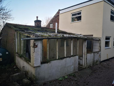 Old extension before being knocked down