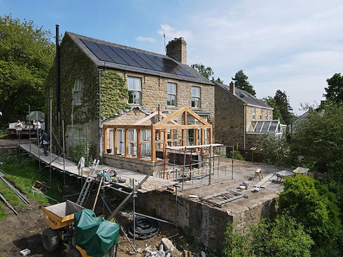 Stone built large house