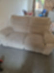 A cleaned sofa