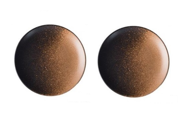 サムネイル： 【2枚セット】ブラウンブラック　プレート（20cm×2枚）