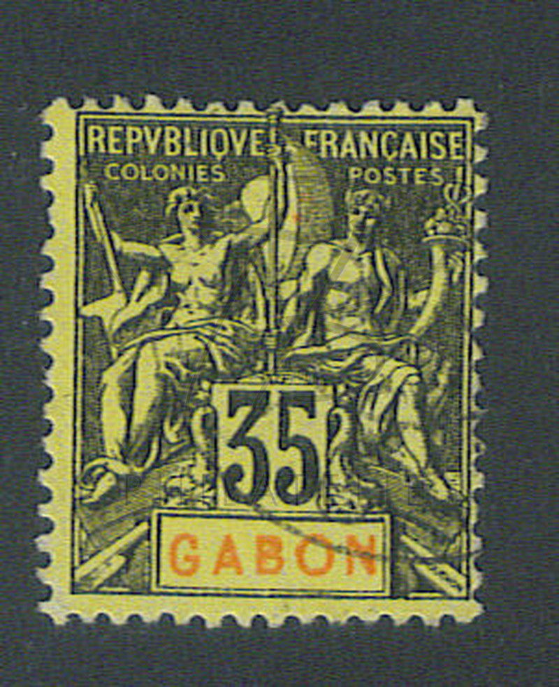 Gabon n°25 , (a)