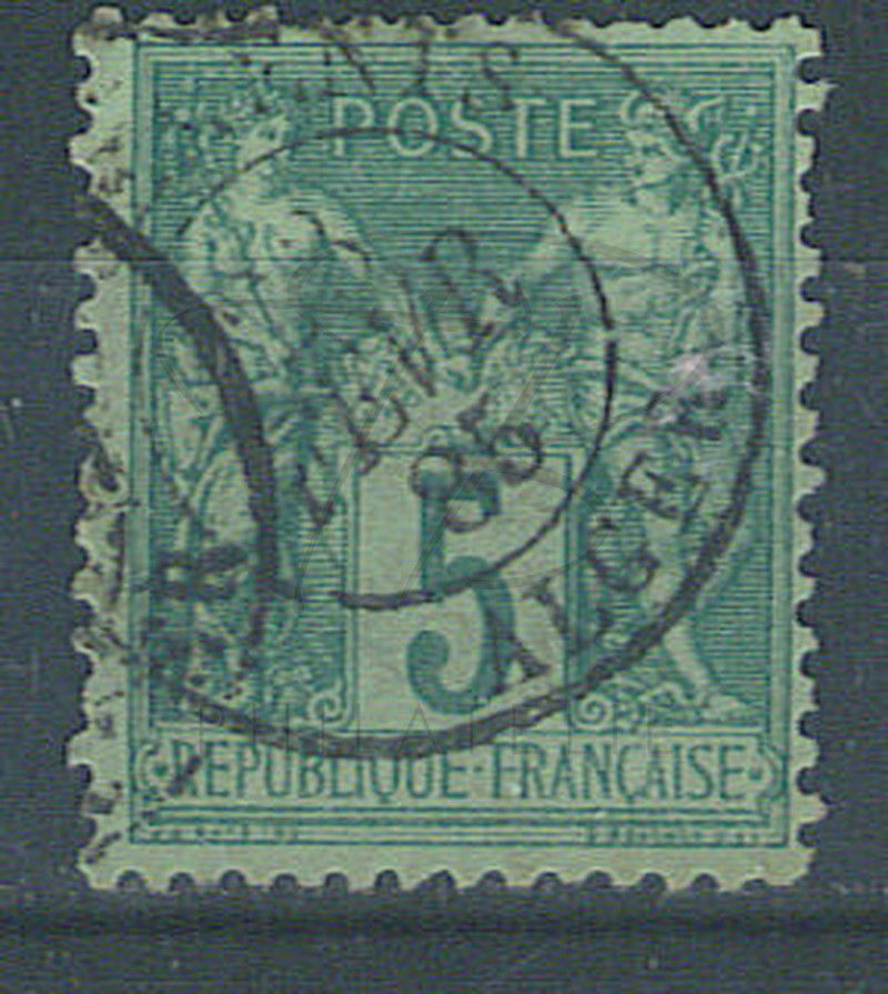 France n°75 , cachet "CHARGEMENTS-ALGER"