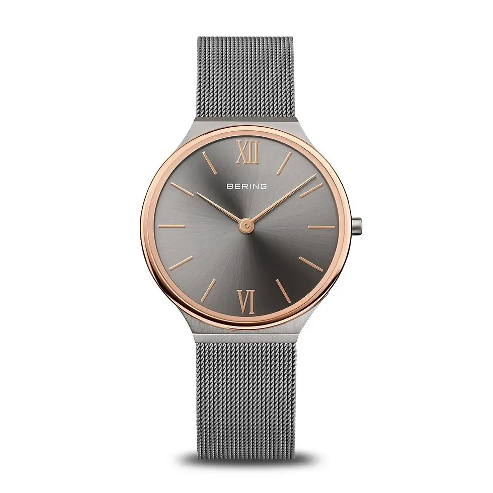 Bering Ultra slim Polished/Brushed Grey 18434-369.