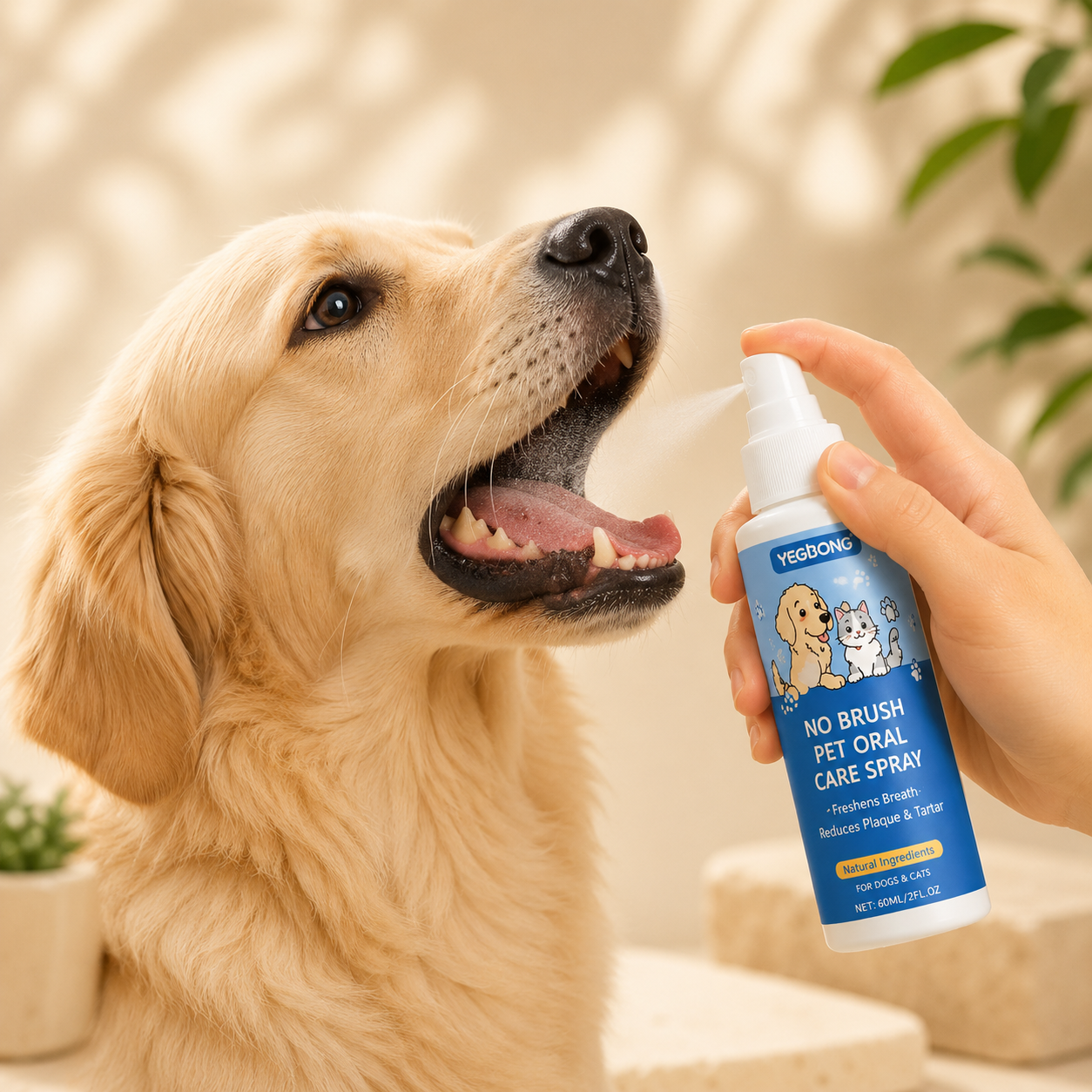 2-in-1 Dental Spray for Dogs & Cats