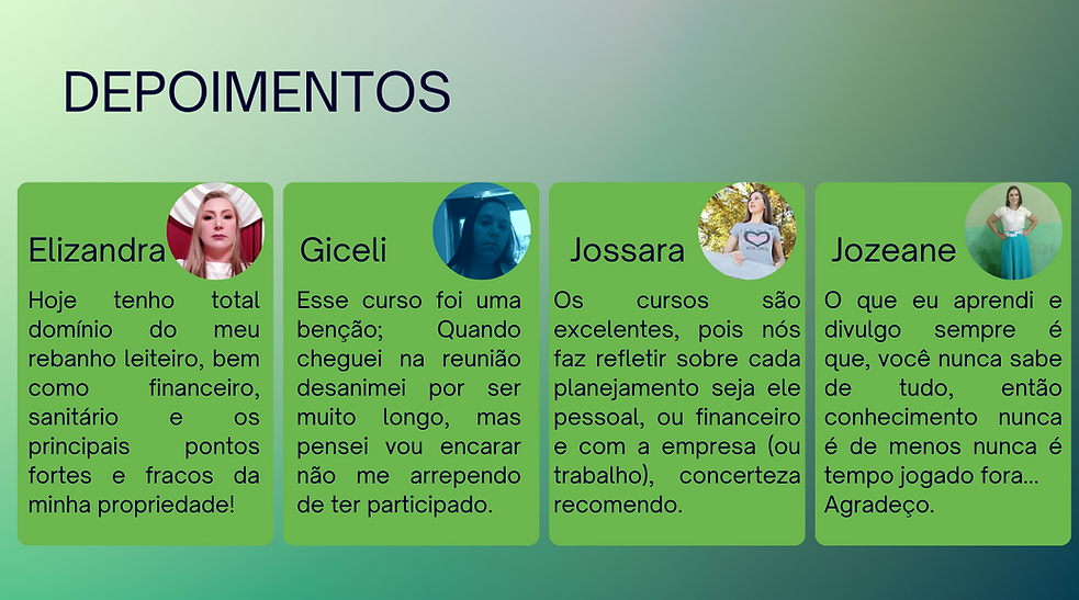 Depoimentos Ebook de Gestão de Tempo