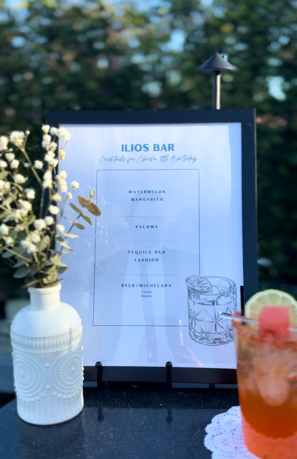 Custom Bar Menu