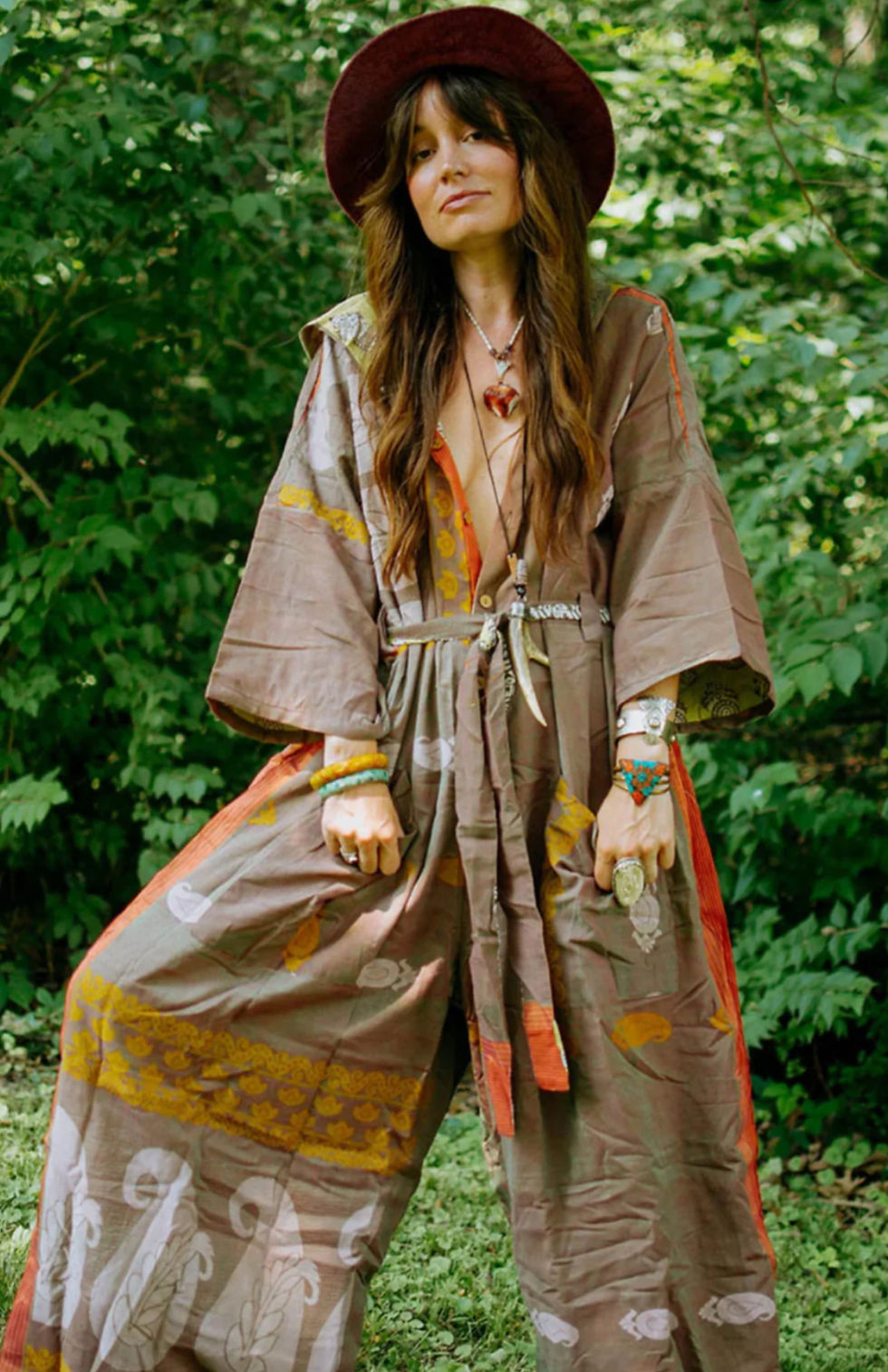 Thumbnail: Kantha Bae Sari Zen Jumpsuit