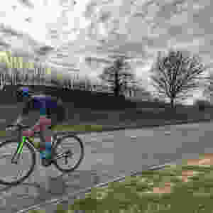 Time Trial on a Giant TCR road bike