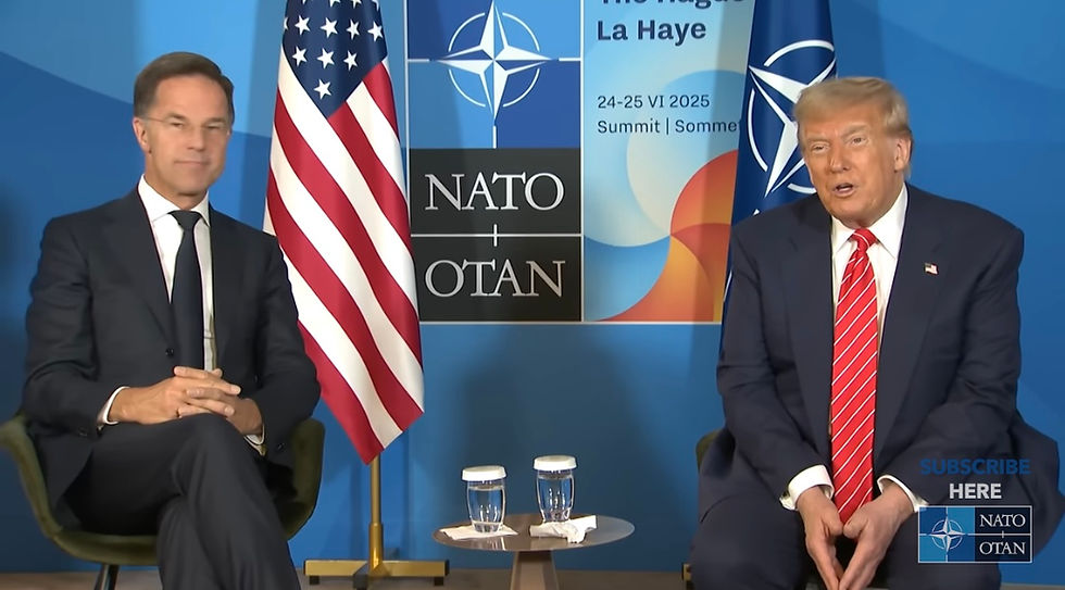 Lors d'un point de presse aux Pays-Bas, Rutte et Trump ont discuté du conflit entre 'Israël et l'Iran. OTAN