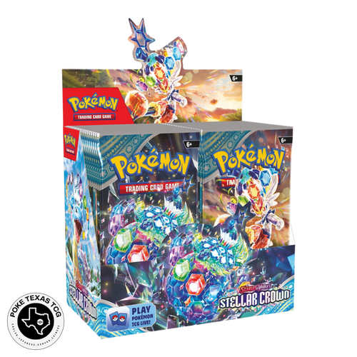 Pokemon Stellar Crown Booster Box English PokeTexas TCG pokemon-stellar-crown-booster-box-english-poketexas-tcg