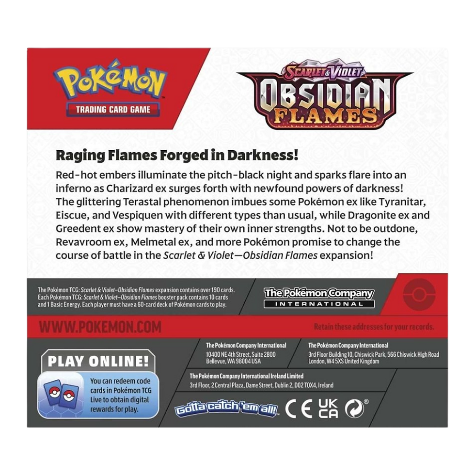 Thumbnail: Pokemon Obsidian Flames Booster Box [English]
