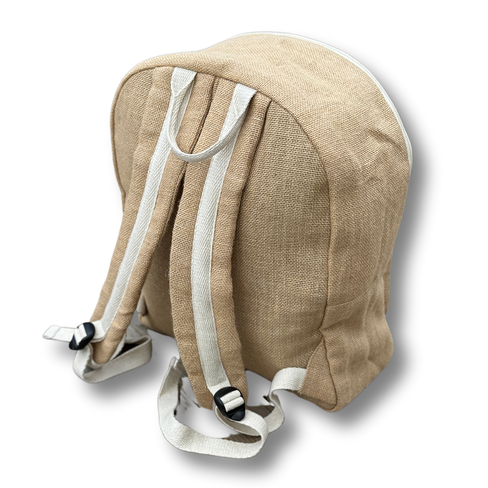 Thumbnail: Custom Jute Backpack Bag