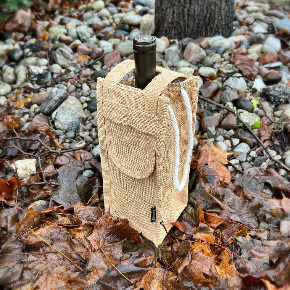Thumbnail: Pair of 2 Wine Bottle Bags (Single)