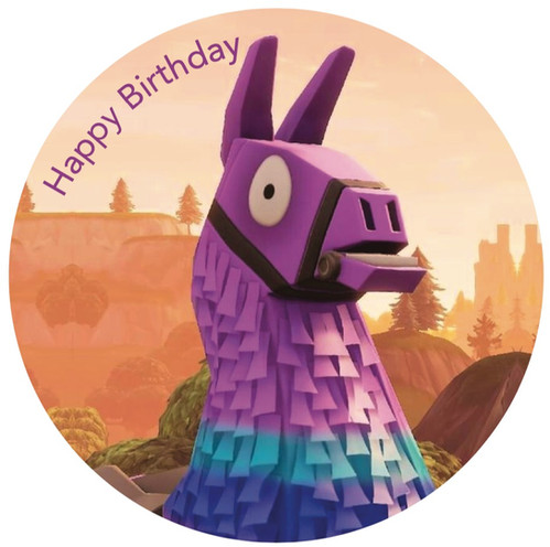 Fortnite Llama Cake Topper | chchprintedicing